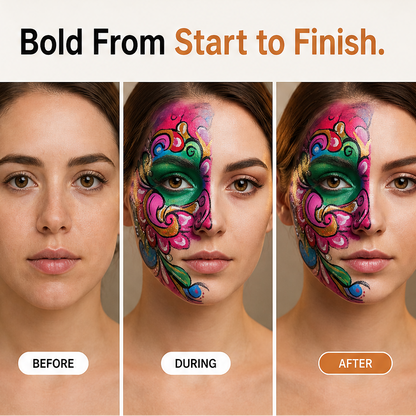 Hueforge – Smooth, Highly Pigmented, Long-Lasting Face Body Paint Palette + 50% OFF features