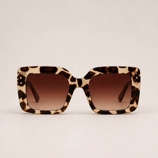 Bellaframe – Oversized Square Frame Gradient Lens Sunglasses Tortoise