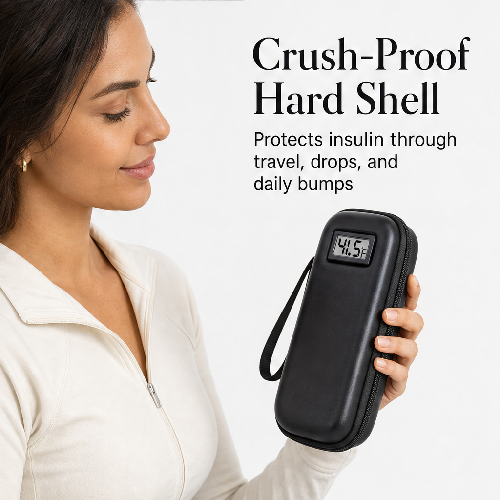 Glacelle – Insulin Cooler Case with Live Temperature Display + 50% OFF features