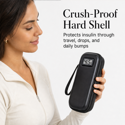 Glacelle – Insulin Cooler Case with Live Temperature Display + 50% OFF features