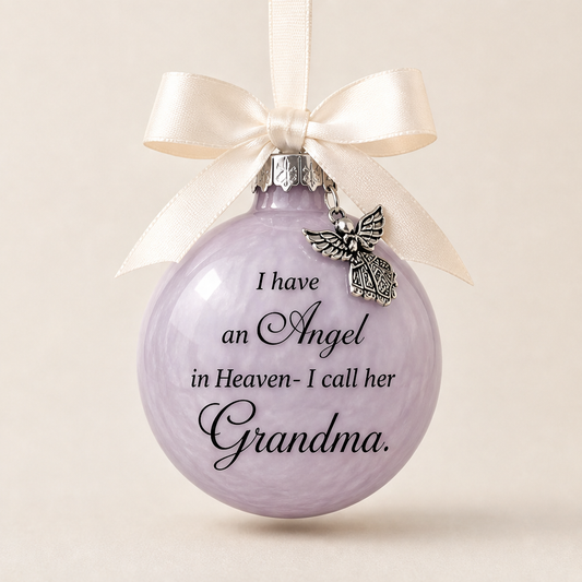 Foreverbloom – Personalized Angel Charm Memorial Christmas Ornament + 50% OFF Lavender