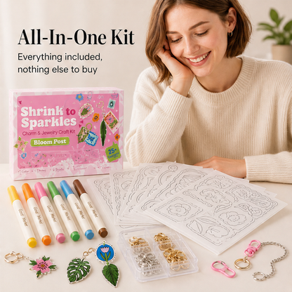 Bloomcraft Studio – Color, Bake & Shrink Charm Making Craft Kit + 50% OFF features