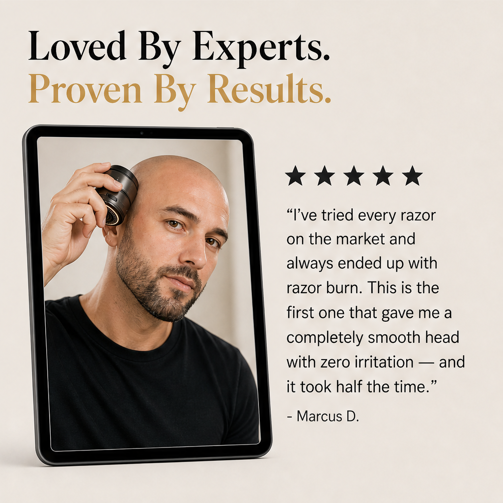 Clarion Edge – 30-Blade Floating Head Electric Bald Shaver + 50% OFF detail