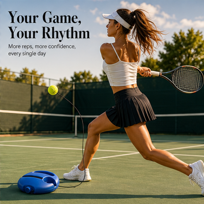 Rallywick – Solo Rebound Tennis Trainer with Cord Balls & Mesh Bag + 50% OFF features
