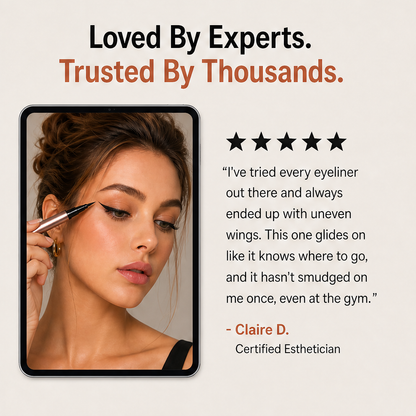Linoré – Dual-Tip Waterproof Liquid Eyeliner for Precision Wings + 1+1 FREE detail