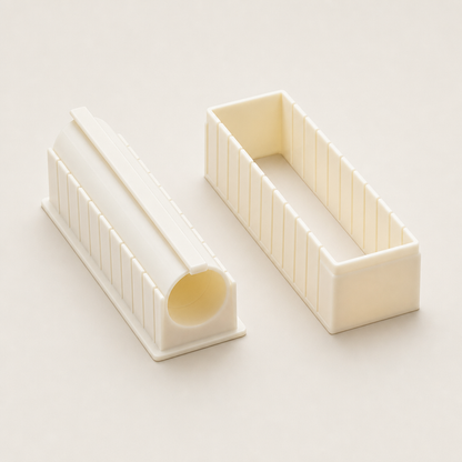 Rollcraft – One-Press Sushi Mold for Perfect Homemade Rolls + 50% OFF Beige