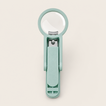 ClipLens – Magnifier Nail Clippers with Splash-Proof Catch Box + 1+1 FREE Mint Green