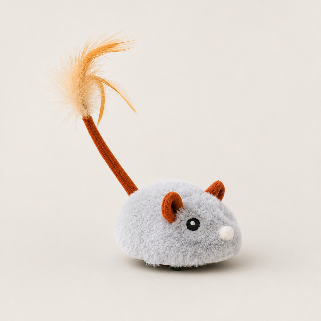 Whiskerdash – Auto-Roaming Sensor Mouse Interactive Cat Toy + 50% OFF Grey