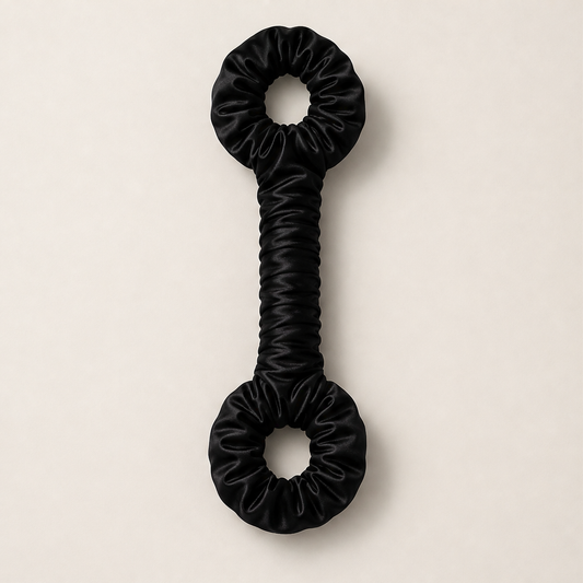 Silkwrap – Heatless Satin Curling Wrap & Hair Tie + 50% OFF Black