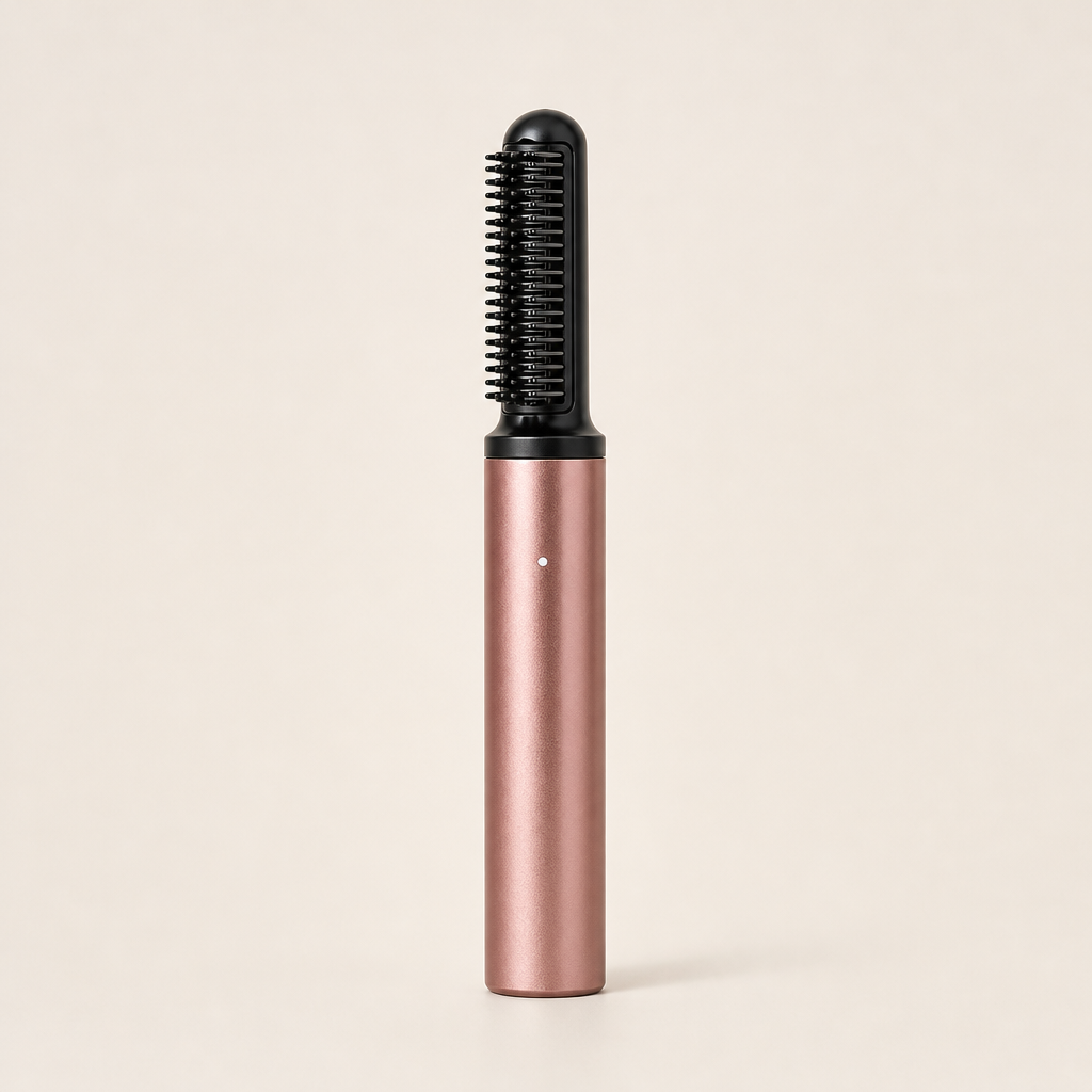 Cresslyn – Cordless Rechargeable Heated Styling Comb for Bangs and Volume + 50% OFF Rose Gold