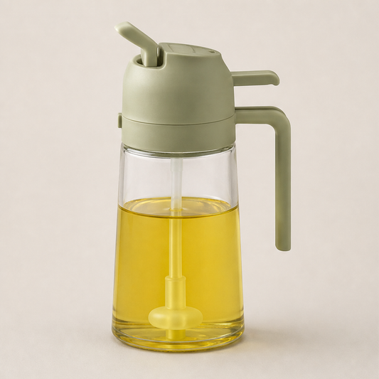 Glintwick – 2-in-1 Spray and Pour Glass Oil Dispenser + 50% OFF Green