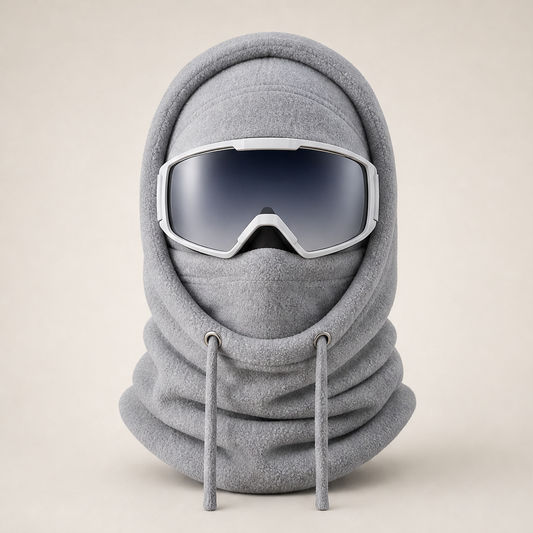 Cragfold – Windproof Fleece 3-in-1 Balaclava for Skiing & Cycling + 50% OFF Grey