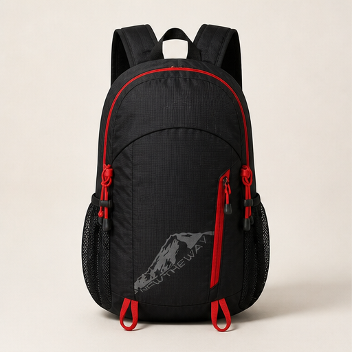 Packlyte – Foldable Water-Resistant Camping Backpack Black