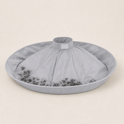 Clipvale – Foldable Waterproof Hair Catcher Cape for Home Haircuts + 50% OFF Grey