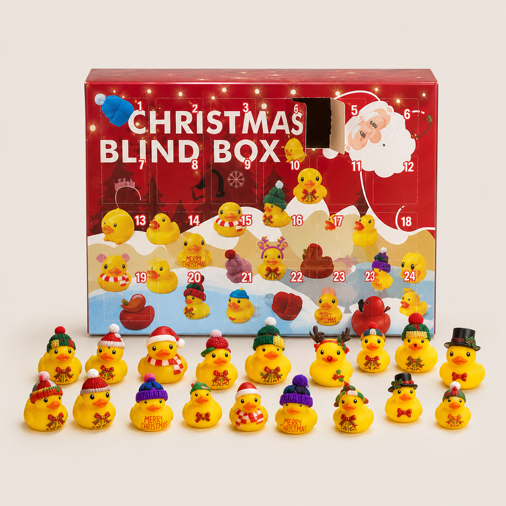 Quackventure – 24-Door Rubber Duck Christmas Advent Calendar + 50% OFF Yellow