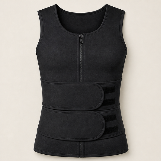 Burnvex – Instant Slimming Sauna Sweat Vest for Men + 50% OFF Black
