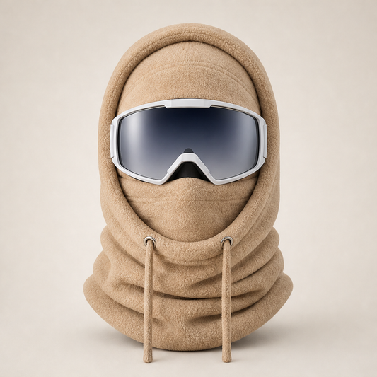 Cragfold – Windproof Fleece 3-in-1 Balaclava for Skiing & Cycling + 50% OFF Beige