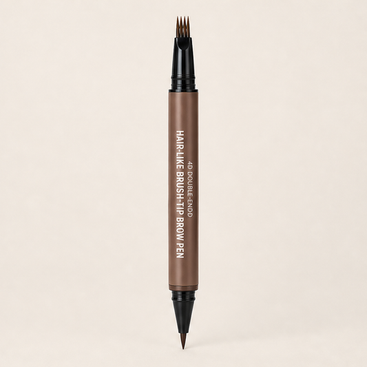 Brennalux – 4-Prong Hair-Stroke Brow Pen with Liner Tip + BUY 1 + PICK 1 FREE COLOR Chestnut