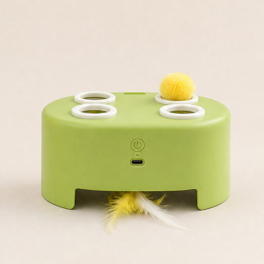 Pawnza – 3-Mode Pop-Up Interactive Whack-a-Mole Cat Toy + 50% OFF Green