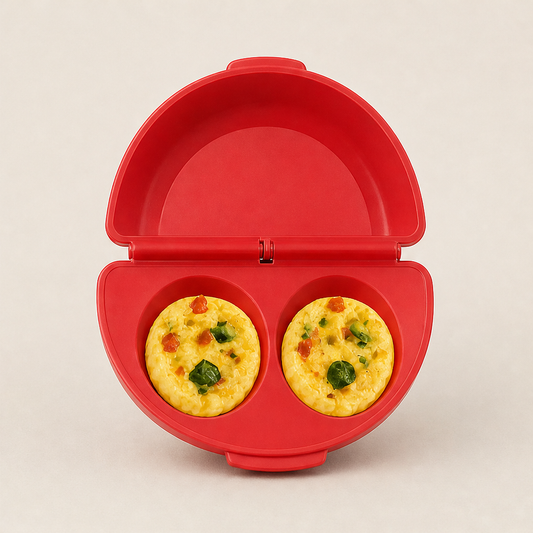 Eggette – 2-in-1 Microwave Omelet & Egg Cup Maker + 50% OFF Red