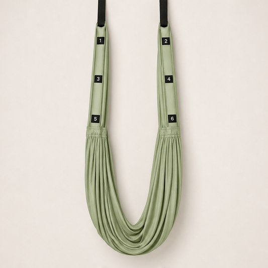 SkyNest Studio – No-Drill 330lb Door Anchor Aerial Yoga Hammock + 50% OFF Sage Green