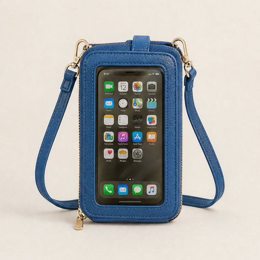 Touchmore – Touchscreen Window Crossbody Phone Wallet + 50% OFF Blue
