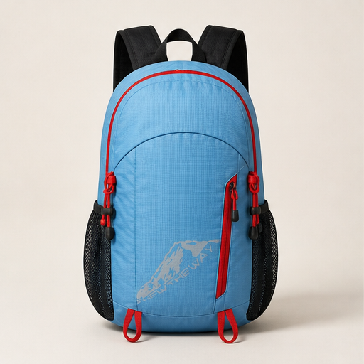 Packlyte – Foldable Water-Resistant Camping Backpack Blue