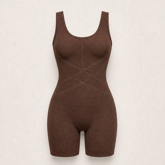 Contourly – Triple-Zone Compression Drop-Seat Shaping Bodysuit + 50% OFF Brown