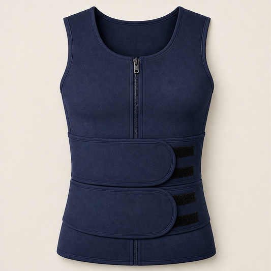 Burnvex – Instant Slimming Sauna Sweat Vest for Men + 50% OFF Navy