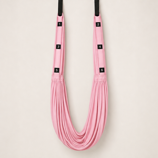 SkyNest Studio – No-Drill 330lb Door Anchor Aerial Yoga Hammock + 50% OFF Pink