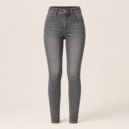 Denwick – High-Waist Stretch Skinny Jeans + 50% OFF Grey