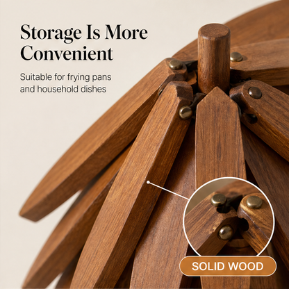 Pinegrove – Foldable Tree Design Wooden Trivet Set of 4 + 50% OFF features