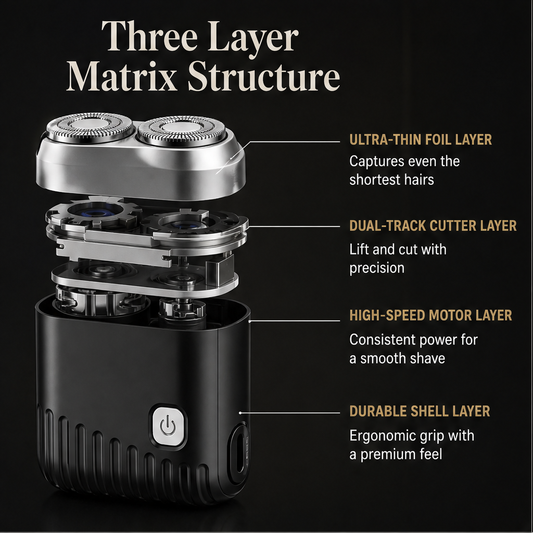 Glydeon – Travel-Size Dual-Blade Mini Electric Razor + 50% OFF detail