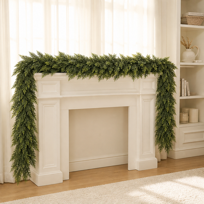 Cedarmere – Real Touch Full 6ft Artificial Cedar Garland + 50% OFF lifestyle