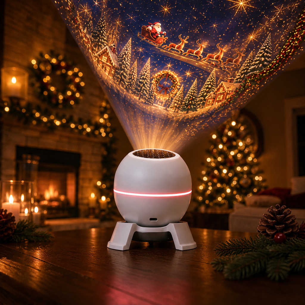 Wintersheen – Santa Sleigh Projection Holiday Night Light + 50% OFF lifestyle