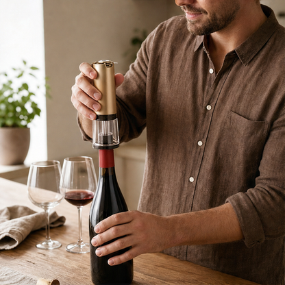 Vintwist – 2-in-1 Vacuum Sealer and Pour Spout Wine Stopper + 50% OFF lifestyle