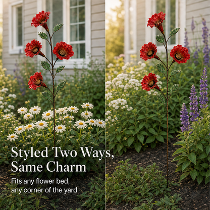 Larkspur & Wren – Hand-Painted Hummingbird Feeder Garden Stake + 50% OFF detail