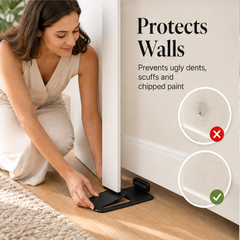 Hushmount – No-Punch Foot-Lock Door Stopper & Wall Protector + 50% OFF