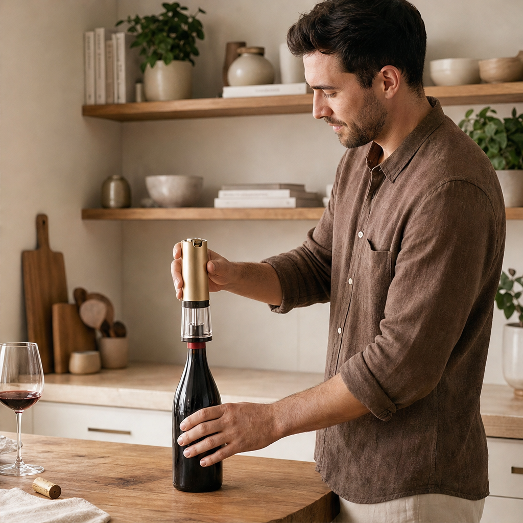 Vintwist – 2-in-1 Vacuum Sealer and Pour Spout Wine Stopper + 50% OFF lifestyle