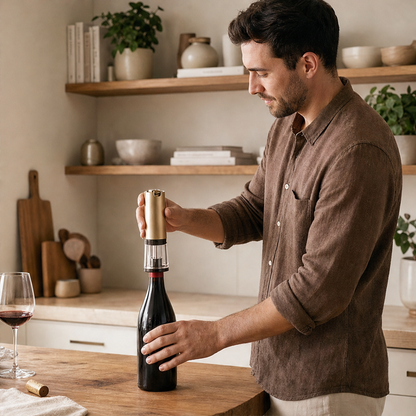 Vintwist – 2-in-1 Vacuum Sealer and Pour Spout Wine Stopper + 50% OFF lifestyle