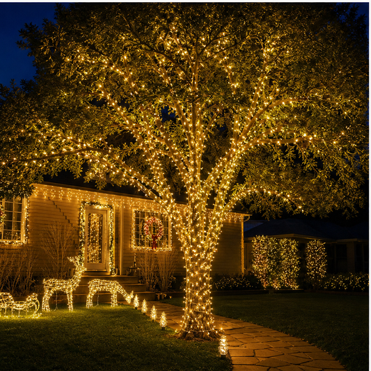 Amberglen – Solar Powered 8-Mode Warm White Fairy String Lights + 50% OFF lifestyle