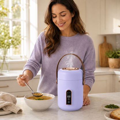 Simmerkin – Ceramic Liner Touch-Control Mini Stew Pot + 50% OFF lifestyle