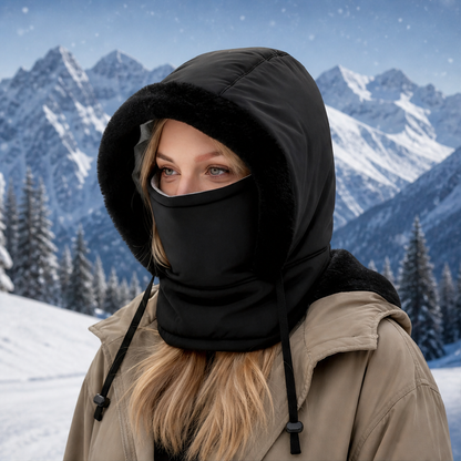 Hearthguard – Plush-Lined Thermal Hood with Built-In Face Mask + 50% OFF lifestyle