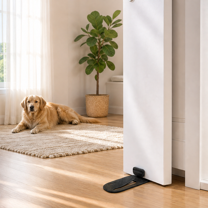 Hushmount – No-Punch Foot-Lock Door Stopper & Wall Protector + 50% OFF lifestyle