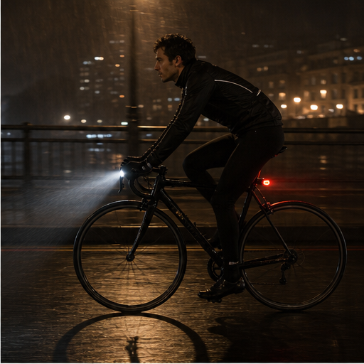 Beamforge – Storm-Sealed Dual LED USB Rechargeable Bike Light Set lifestyle