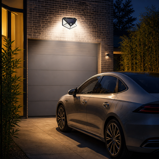 Brightholm – 140 LED Motion Sensor Solar Wall Light, IP65 Waterproof + 50% OFF lifestyle