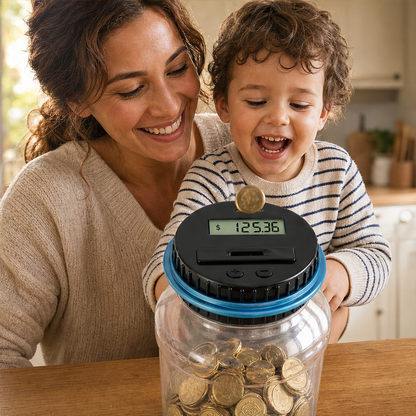 Coinwick – Digital LCD Auto-Counting Piggy Bank with Savings Tracker + 50% OFF lifestyle