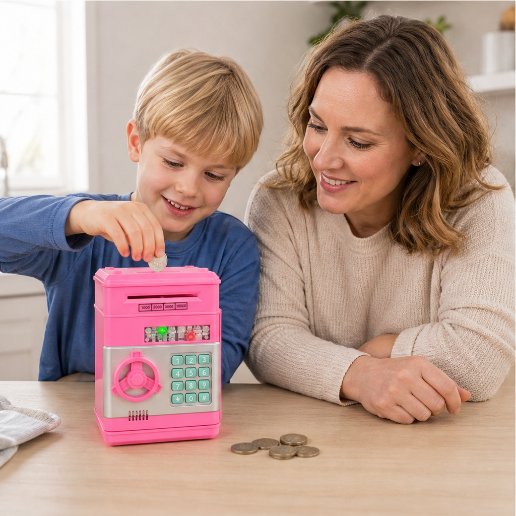 SaverVault – Password-Protected Mini ATM Piggy Bank for Kids + 50% OFF lifestyle