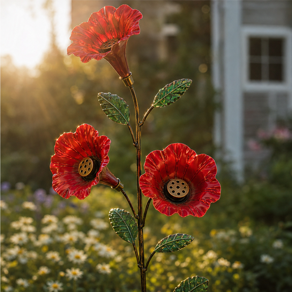 Larkspur & Wren – Hand-Painted Hummingbird Feeder Garden Stake + 50% OFF lifestyle