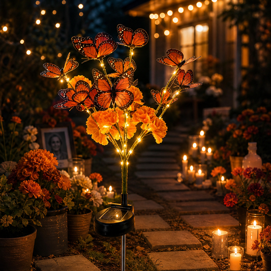 Amberwick – Solar Marigold & Butterfly Memorial Garden Light + 50% OFF lifestyle